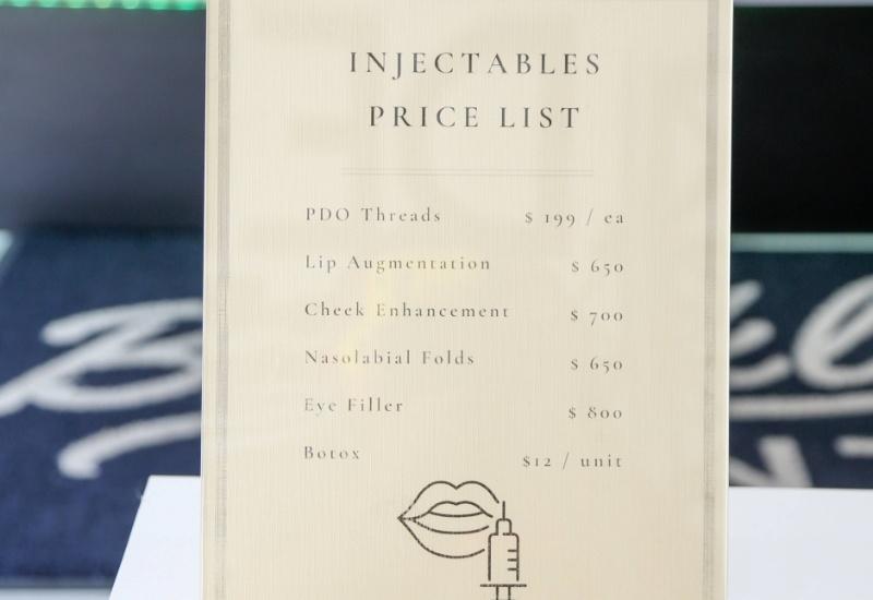 Injectable treatment price list